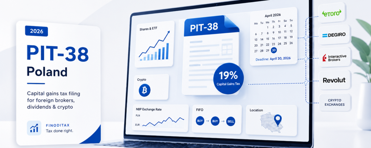 Taxes on Investments and Crypto in Poland- PIT-38 Filing Guide Finoditax