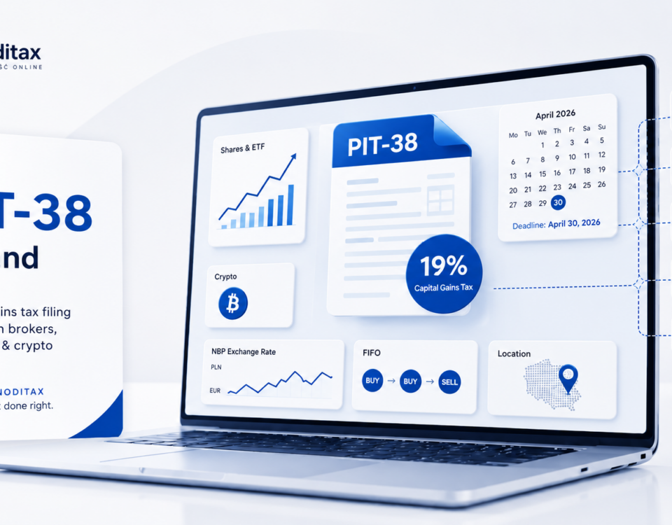 Taxes on Investments and Crypto in Poland- PIT-38 Filing Guide Finoditax